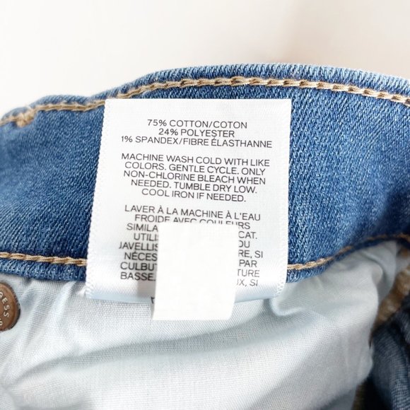 Express Floral Design Mid Rise Legging Jeans Size 4R - Picture 9 of 9